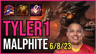 TYLER1 - MALPHITE vs. TEEMO Top | NA DIAMOND | PATCH 10.25