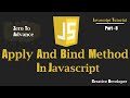 Call, Apply And Bind Method In Javascript | Javascript Tutorial