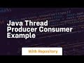 java thread producer consumer example
