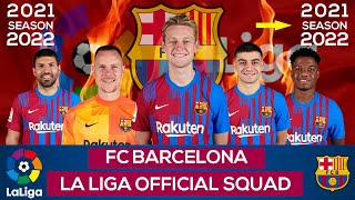 OFFICIAL BARCELONA FC SQUAD 2021/22, Frenkie de Jong, Ansu Fati, Eric García |Abijeet Dulal |
