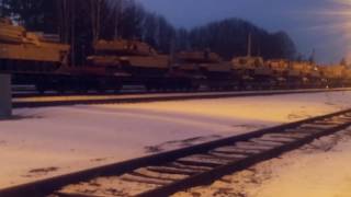 US Army Tanks Arrive in Latvia for NATO Atlantic Resolve