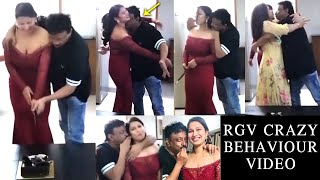 RGV Crazy Behaviour at Actress Birthday Celebrations | Ram Gopal Varma Latest Video | Filmylooks