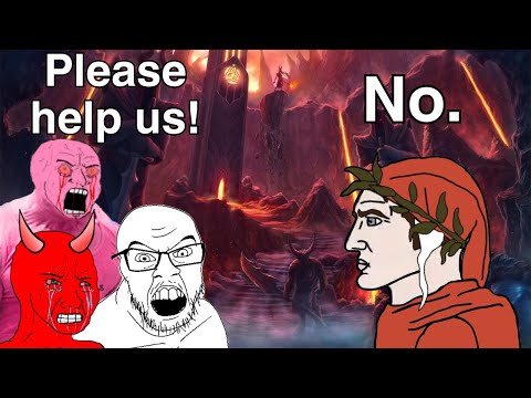 Why does Dante feel sympathy for the sinners?