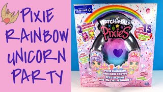 🦇 HATCHIMALS PIXIES PIXIE RAINBOW UNICORN SURPRISE PARTY! WALMART EXCLUSIVE 🦇