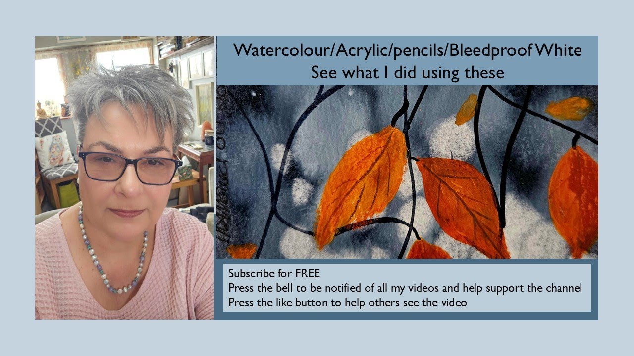 Watercolour Acrylic And Bleedproof White Experiment Youtube