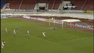 Střížkov  - Slavia Praha  27.02.10  Peter  Grajciar gol na 0-1