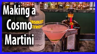 How to Make a Cosmo Martini - The Popular Cosmopolitan, a Simple at Home Drink Recipe