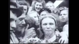 Встреча победителей на Белорусском вокзале 1945 год