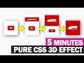 Pure CSS 3D Cube Effect 5 Minutes Tutorial