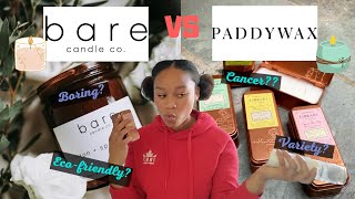 LETS CHAT about Candles! PADDYWAX vs. BARE CANDLE CO | WHACHYAGOT? Unboxing