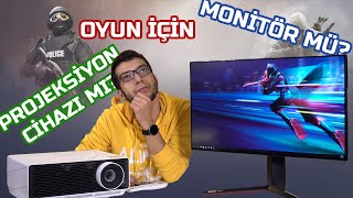 MONİTÖR vs. PROJEKSİYON | Oyun oynarken hangisi daha iyi?