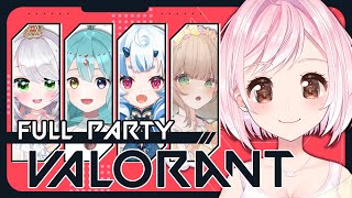 【 #VALORANT / #コラボ配信   】初めてフルパ女子でヴァロするよ～🐤【Vtuber】