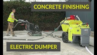 Concrete Finishing With The Ecovolve Electric Dumper