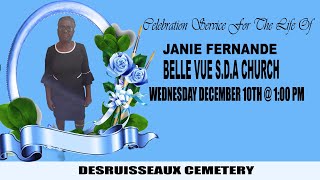 FUNERAL SERVICE OF JANIE FERNANDE