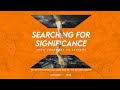 Searching for Significance - Rev Dr Chua Chung Kai (0915 Service, 20th Sept 2020)