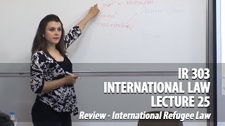 IR 303 - Lec 25 - Review / International Refugee Law