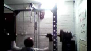 230lb (102.5kg) Shoulder press