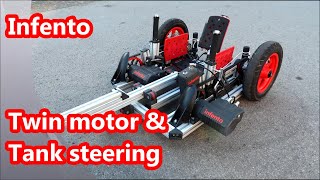 Build a DIY Ride with Tank Steering and 2 Electric Motors (INFENTO Creation 11)