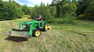 How I Brush Hog Steep Terrain with a Tractor