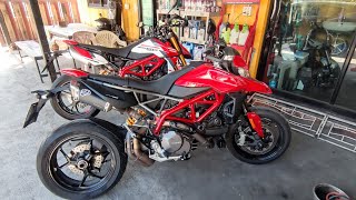 Hypermotard 950เปลี่ยนน้ำมันเครื่องพร้อมกรอง แค่1990บาท