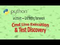 Python Unittesting: Test Discovery and Windows Cmd line execution