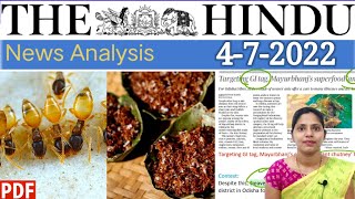 4 July 2022 | The Hindu Newspaper Analysis in English | #upsc #IAS
