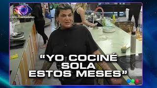 Sandra le dejó claro a Selva que a ella no le cuesta cocinar - Gran Hermano