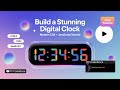 Building a Digital Clock with HTML, CSS & JavaScript