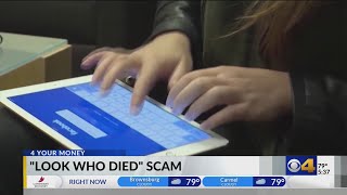 Don’t look at the 'look who died' scam