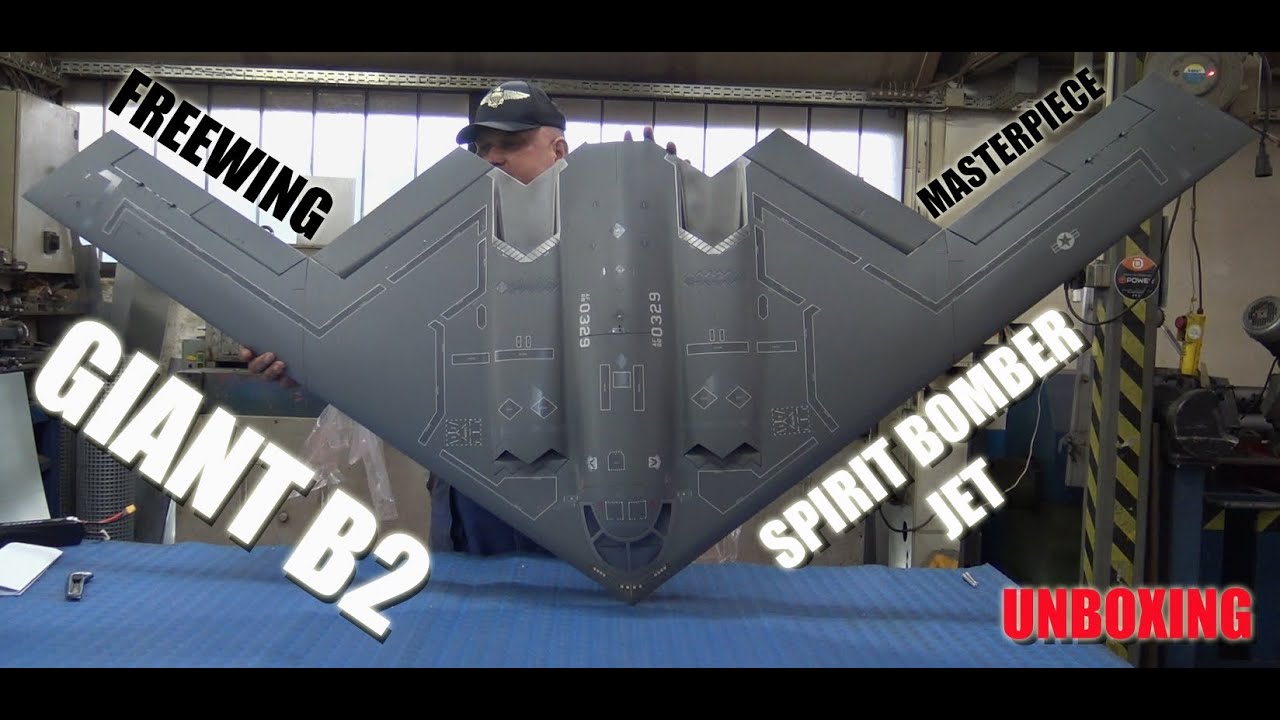 GIANT 2.2M FREEWING MASTERPIECE B-2 Spirit Bomber Twin 70mm EDF RC Jet ...