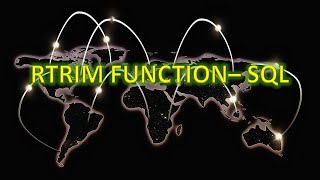 SQL RTRIM function! Tutorial and examples for beginners