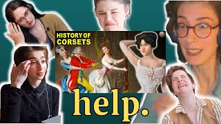 Reacting to the History of the Corset || Busting (very weird) corset myths