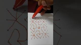 7×7dots simple \u0026easy beautiful rangoli design🌺🍂