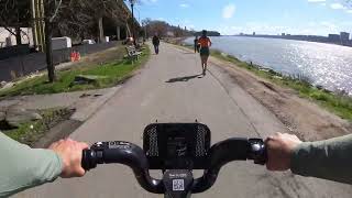 Virtual Bike Ride of Henry Hudson Waterfront Greenway | GWB Park to  West Harlem Piers | New York