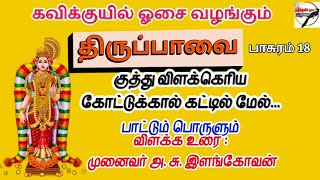 திருப்பாவை |  பாசுரம் 19 | குத்து விளக்கெரிய | பாட்டும் பொருளும்