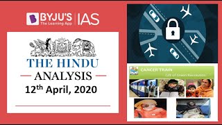 'The Hindu' Analysis for 12th April, 2020. (Current Affairs for UPSC/IAS)
