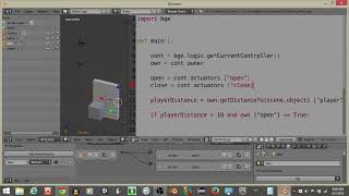 UPBGE - Interactive Door Python