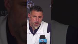 Mike Vrabel calls reporters question ‘Terrible’ 🤣 #shorts #nfl #mikevrabel #tennesseetitans #sports