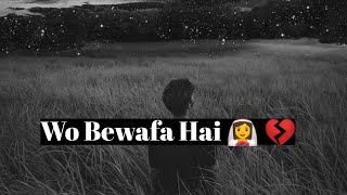 Heart Broken 💔| Sad Shayari WhatsApp Status 😭| Hearttouching Shayari 🥺| Mood Off Status 😢| Raja