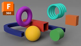 3D Model Primitive Forms Fusion 360