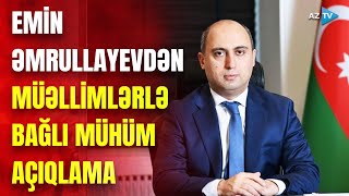 İmtahandan keçə bilməyən müəllimlərlə bağlı nələr planlaşdırılır? – Nazirdən mühüm açıqlamalar