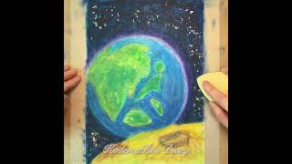 059・Another Earth【オイルパステル／oil pastel】