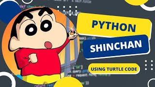Shinchan Using Python Turtle Code | Python Programming Hub