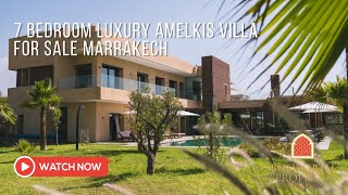 7 Bedroom Luxury Amelkis Villa For Sale Marrakech