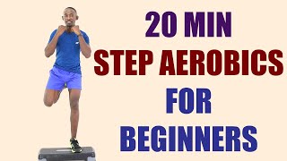 20 Minute FUN Step Aerobics Workout for Beginners 🔥 180 Calories 🔥