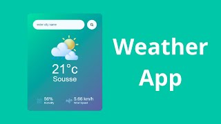 Build a Weather App with HTML, CSS & JavaScript | Beginner Web Development Project 2025