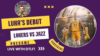 THE START OF THE LUKA ERA!!! LAKERS VS JAZZ PREGAME LIVE!