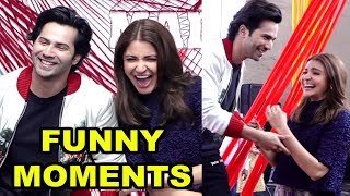Anushka Sharma And Varun Dhawan Funny Moments At Sui Dhaaga Trailer Launch -  Laughter Riot