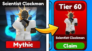 I Got The NEW Tier 60 SCIENTIST CLOCKMAN.. (Toilet Tower Defense)