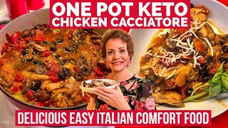 One Pot Keto Chicken Cacciatore Recipe - Easy to Make and Delicious!